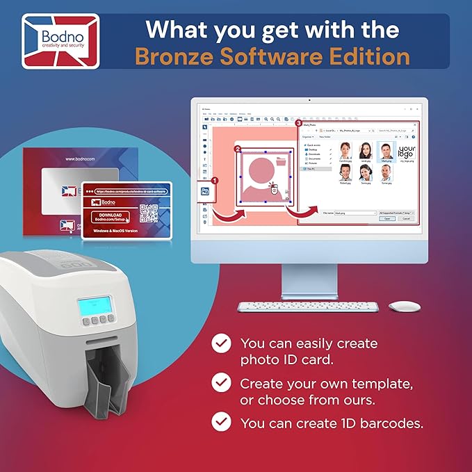Bodno Magicard 600 Dual Sided ID Card Printer & Complete Supplies Package ID - Image 4