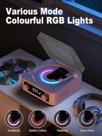 CD Player with Built-in Speakers Portable Bluetooth Input&Output Desktop CD - Image 2