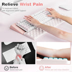 Ospelelf Ergonomic Keyboard Wrist Rest Pad Comfortable Keyboard Stand Riser - Image 2