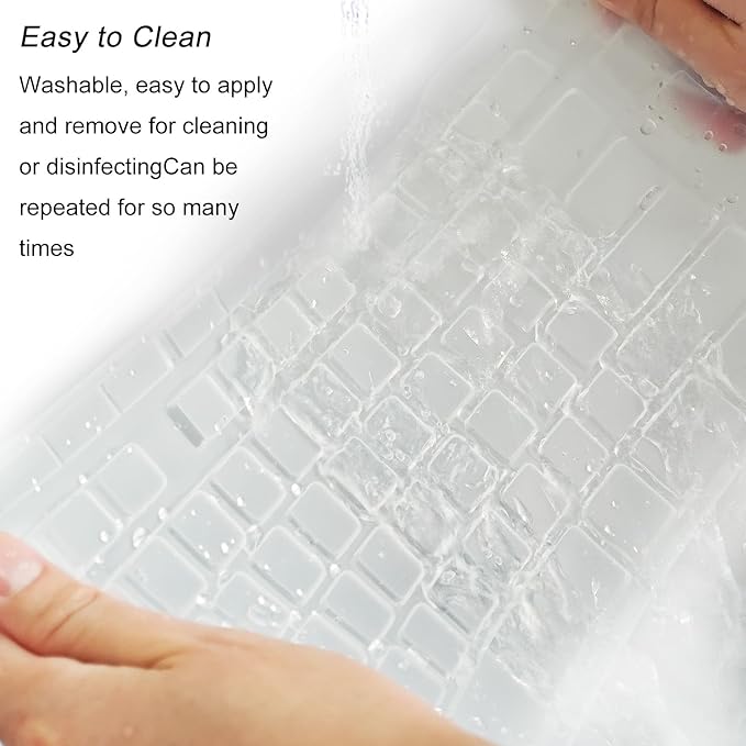 Silicone Keyboard Cover for Logitech K200 K260 K270, Ergonomic Wireless - Image 8