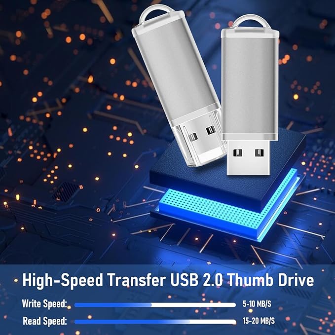 USB Thumb Drive 4GB Flash Drives 20 Pack, Nicepicten Memorias USB 2.0 Memory - Image 2