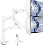 Vertical Dual Monitor Mount for 17-49 Inch Ultrawide Heavy Duty Curved Screen by ARESWING