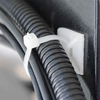 200pcs 3/4" Back-Glue Self Adhesive White Strong Cable Zip Tie Mounts - Image 3