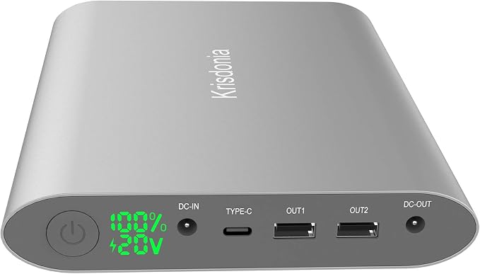Krisdonia Portable Laptop Charger 185Wh/50000mAh Laptop Power Bank External by MultifunctionalPowerBankforEmergency