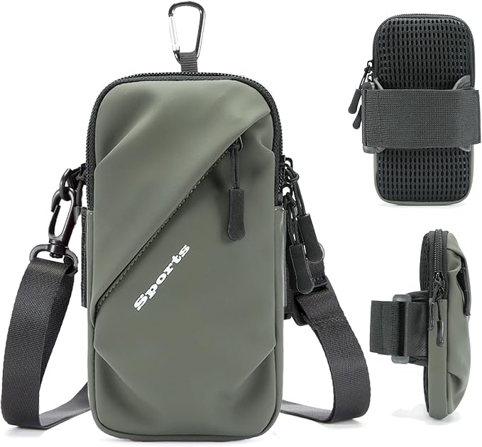 Phone Holder Arm Bands, Small Crossbody Shoulder Holsters Bag by PrimeComfort