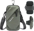 Phone Holder Arm Bands, Small Crossbody Shoulder Holsters Bag by PrimeComfort