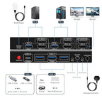 Dual Monitor Kvm Switch 2 Monitors 2 Computers HDMI 4k@60HZ, USB3.0. kvm - Image 3