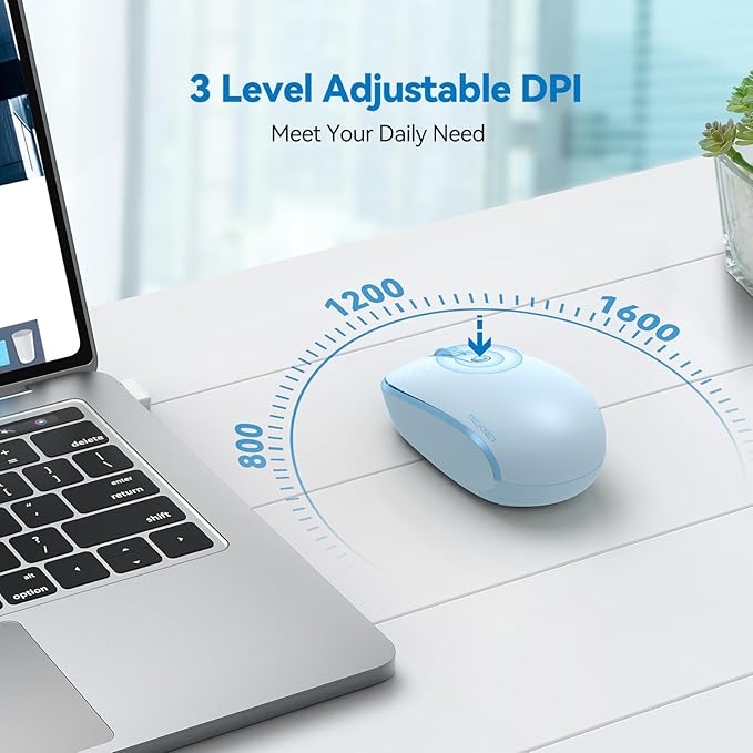 TECKNET Wireless Mouse, 2.4G Quiet Computer Mouse - Image 5