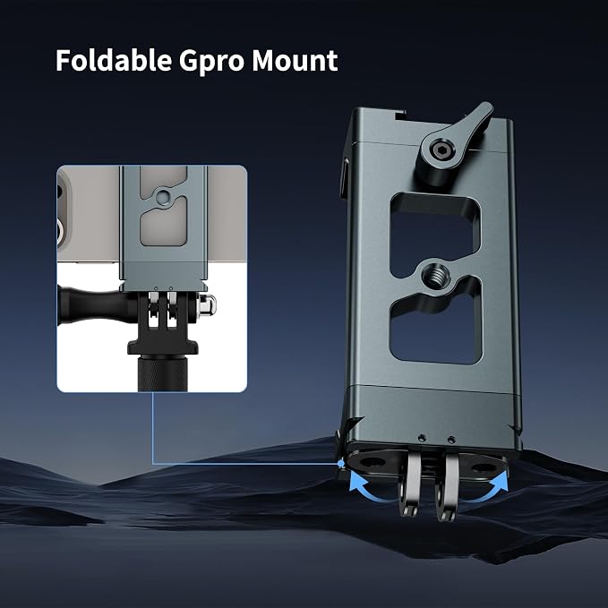Metal Phone Tripod Mount Arca Port & Action Camera Adapter, Adjustable - Image 7