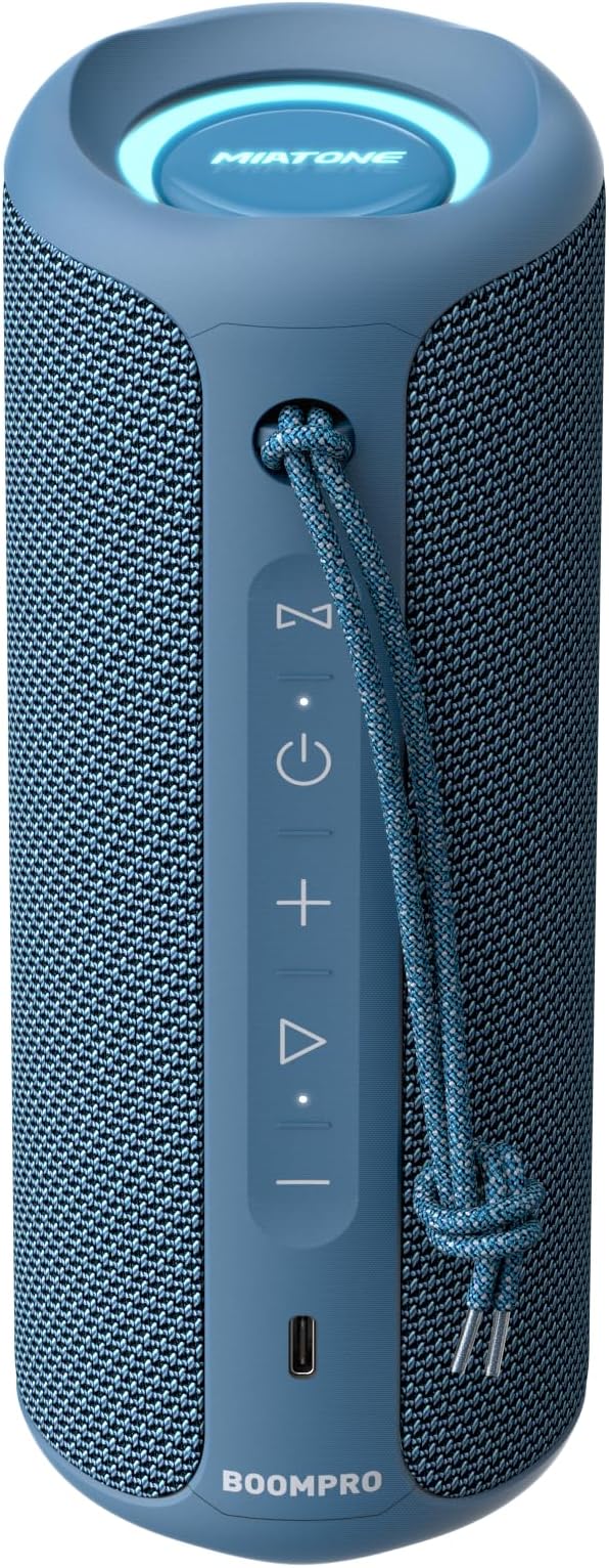 MIATONE Portable Bluetooth Speakers 36W Stereo Sound Bass Boost, 24H Playtime by Miatone