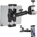 iPad Under Cabinet Mount, Kitchen Tablet Mount Holder, iPad Desk Mount w/Clamp by TeQable