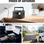 GRECELL Portable Power Station 1200W 672Wh H1200 LiFePO4 Battery Solar Generator - Image 8