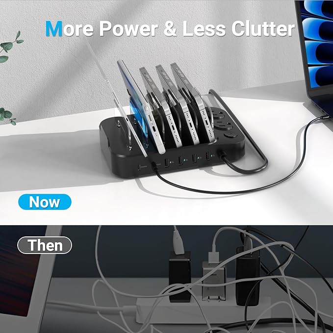 Catlyn Charging Station for Multiple Devices, 8 Port Charger Stations - Image 3