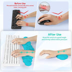 Cloud Wrist Rest for Keyboard and Mouse, Memory Foam PU Leather Keyboard Wrist - Image 3