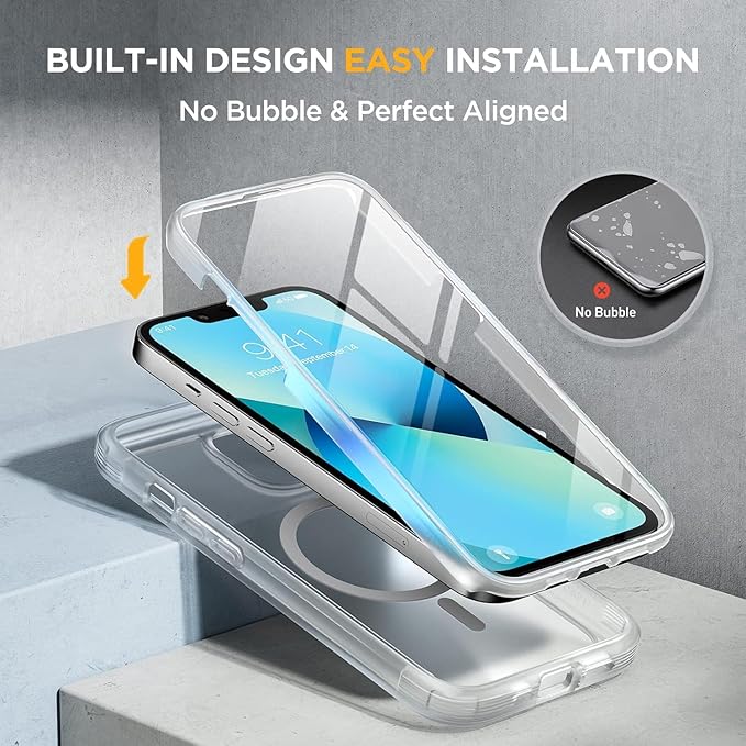 Miracase Magnetic Case for iPhone 13 Mini 5.4 Inch, - Image 4