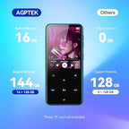 AGPTEK 16GB MP3 Player with Bluetooth, M3 2.4 inch Music Player with Speaker - Image 6