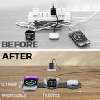 3 in 1 Charging Station for Apple Multiple Devices, Foldable Travel Wireless - Image 4
