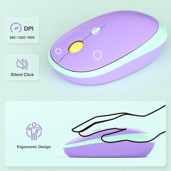 KNOWSQT Wireless Keyboard and Mouse Combo - Image 4