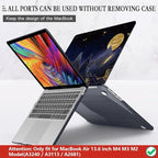 CISSOOK Compatible with MacBook Air 13.6 inch Case 2022 2024 2025 Release Model - Image 5