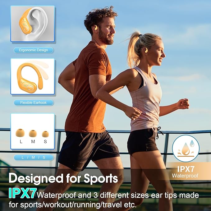 Wireless Earbuds 75hrs Bluetooth 5.4 Headphone Sport, 2026 Bluetooth Earbuds - Image 3