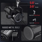 FIFINE XLR Dynamic Microphone, Studio Vocal Mic - Image 7