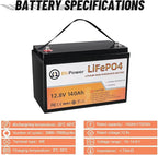 2 Pack 12V 140Ah LiFePO4 Deep Cycle Rechargeable lithium Battery Pack Built-in - Image 5