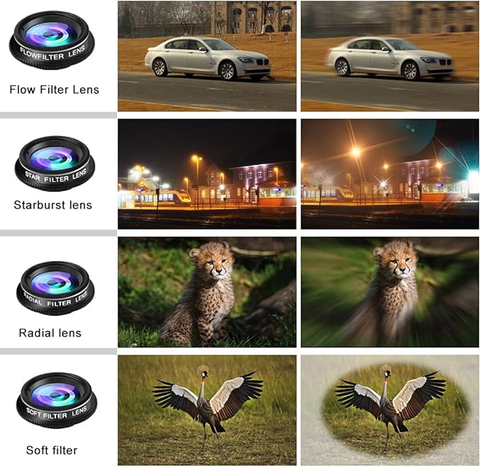 Phone Camera Lens Kit, 11 in 1 Cellphone Lens Kit - Image 4