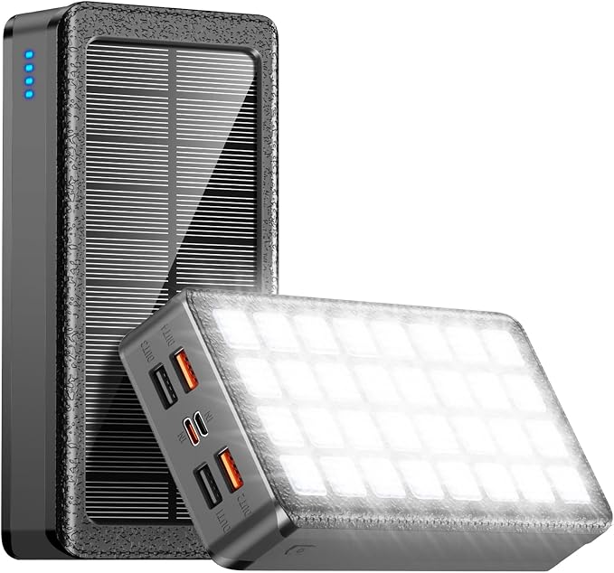 Solar Charger Power Bank 66800mAh Portable Charger by AEECESTORE