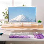 Mouse Pad Wrist Support, Laokiiy 2 in1 Keyboard Wrist Rest+ Ergonomic Mouse Pad - Image 6