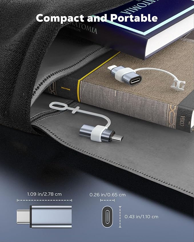 MoKo 4 Pack Lightning Female to USB C Male Adapter, USB-C Lightning Adapter - Image 8