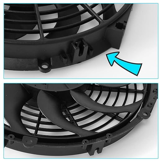 MuHize 16 Inch Universal Radiator Cooling Fan Kit - 12V 120W High Performance - Image 4