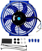 2PCS 10 inch Slim Fan Push Pull Electric Radiator Cooling 12V 80W Mount - Image 5