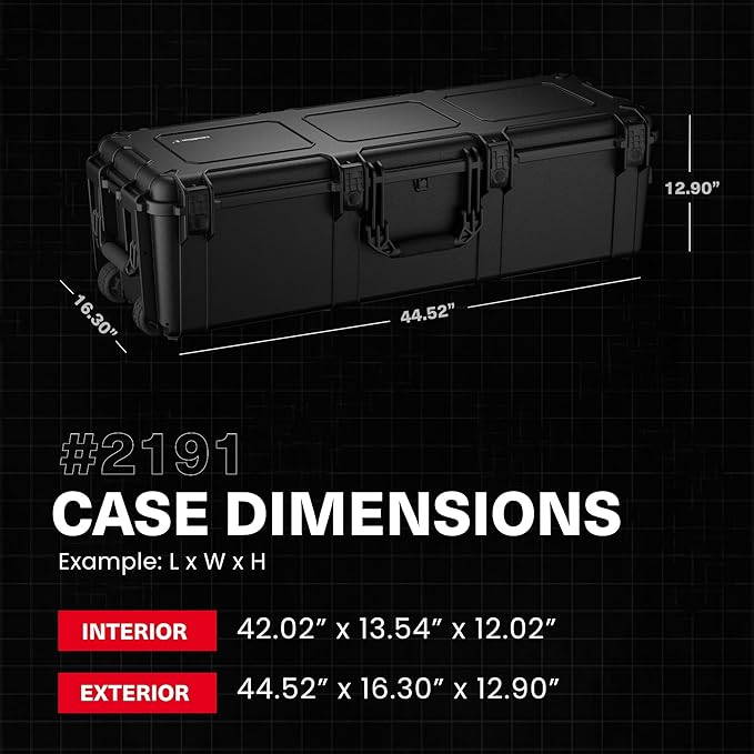 Condition 1 45" Long Hard Shell Carrying Case Model 2191 - Image 2