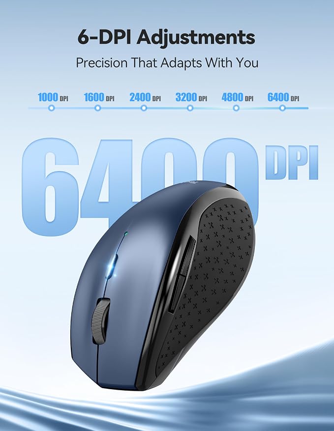 TECKNET Wireless Mouse Rechargeable, Mouse - Image 4