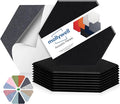 Mollywell Hexagon Acoustic Panels, High Density, Soundproofing, Decorative by Mollywell