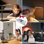 Desk Lamp with Wireless Charger，USB Charging Port, Dimmable Office Desk Light - Image 7