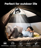 8-inch Clip-on Fan - 12000mAh Portable Rechargeable Battery - Image 5