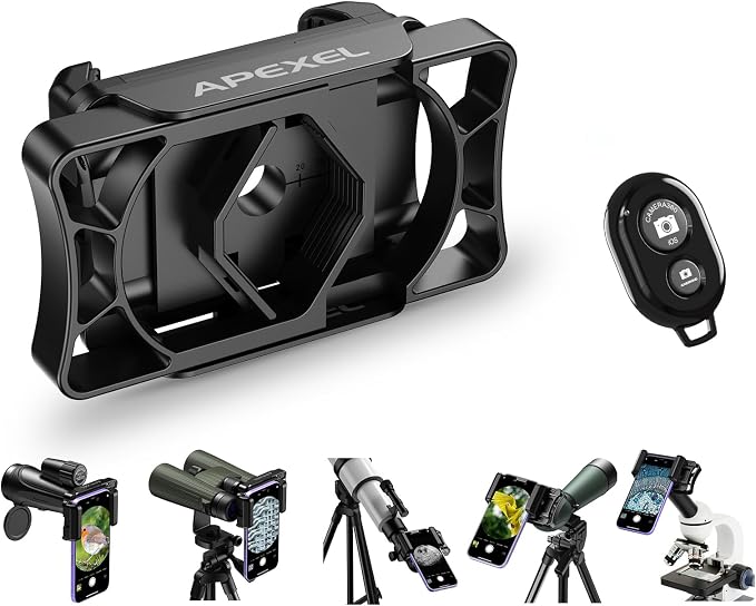 APEXEL Telescope Phone Adapter, Binocular Photo Adapter by Apexel