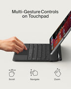 Belkin Pro Keyboard Case w/Magnetic Stand, Backlit Bluetooth Keyboard, Magnetic - Image 4