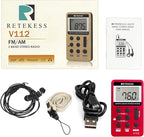 Retekess V112 AM FM Portable Pocket Radio, FM Receiver, Digital Tuning Stereo - Image 7