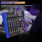 EXOTON Professional Audio Mixer Console, 6 Channel - Image 4