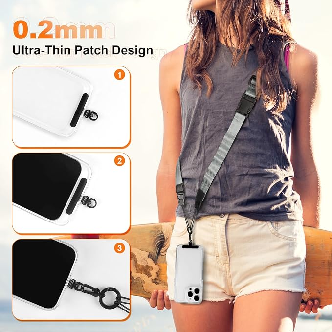 Adjustable Crossbody Phone Lanyard, Universal Phone Wrist Strap and Phone Neck - Image 5