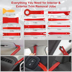 Trim Removal Tool Kit 330Pcs Car Removal Tool Kit Pry Tool Set Auto Clip Pliers - Image 2