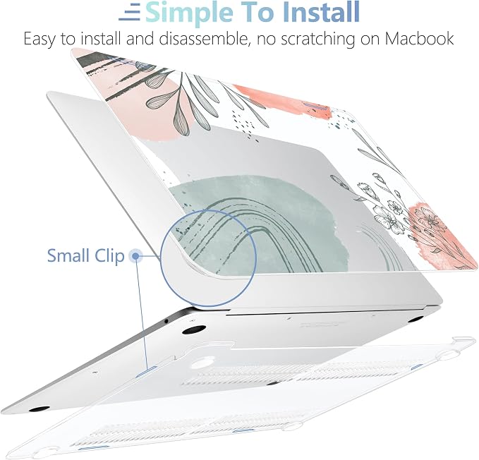 MEEgoodo for MacBook Air 13.3 inch Case 2021 2020 2019 2018 A2337 M1 A2179 A1932 - Image 4