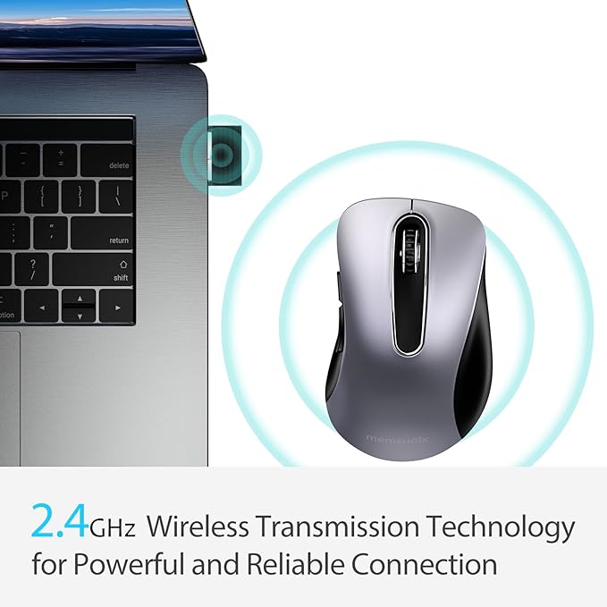 memzuoix 2.4G Wireless Mouse, 1400 DPI Mobile Optical Cordless Mouse - Image 2