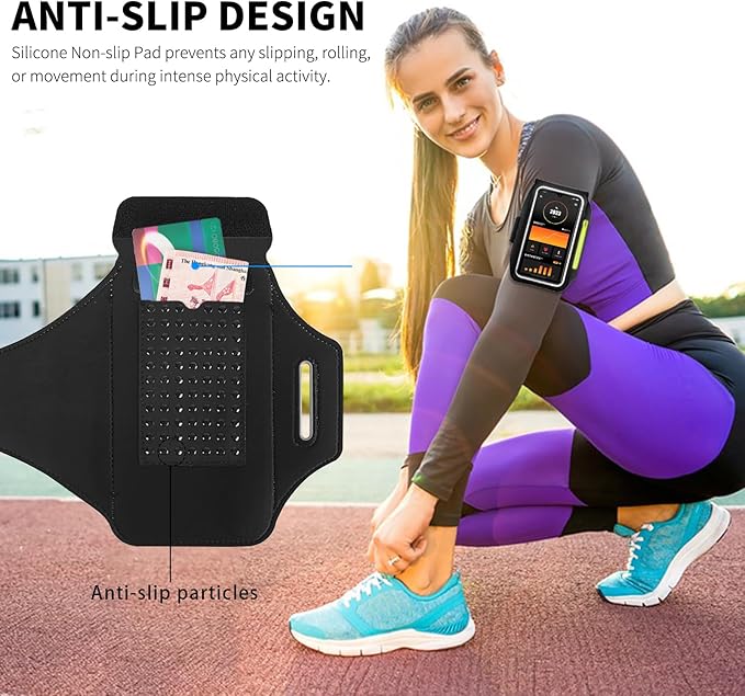 Running Armband with Earphone Bag Cell Phone Armband - Image 7
