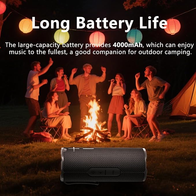 COOPERS Portable Bluetooth Speaker, Wireless Bluetooth Speaker, IPX5 Waterproof - Image 7