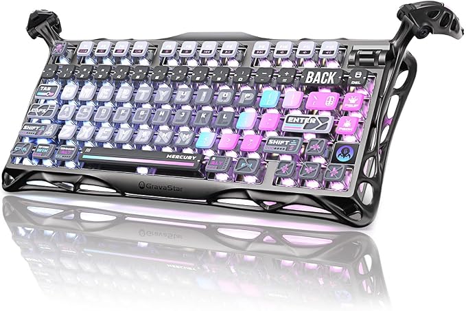 GravaStar Mercury K1 Pro Wireless Mechanical Gaming Keyboard, 75% Layout RGB - Image 4