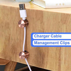 2 Sets Charger Holders for Cords, Adhesive Metal Cord Clips, Cable Management - Image 4