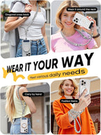 Phone Crossbody Lanyard with 2 Phone Tabs, Adjustable Anti-Theft Phone Lanyard - Image 8